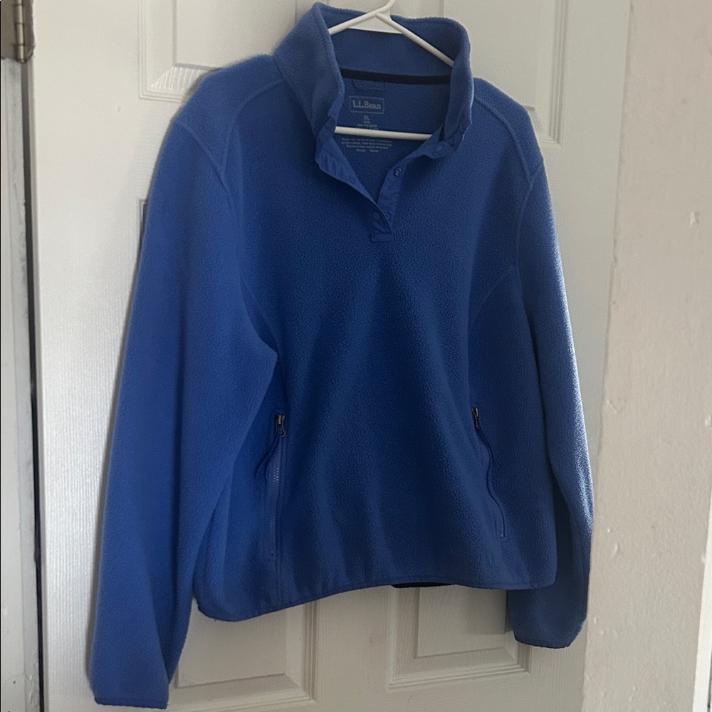 L.L. Bean Vibrant Blue Fleece Jacket